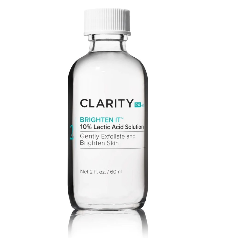 Clarity RX Brighten It 10% Lactic Acid Solution great for dull or rough skin NEW
